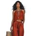 New European American Cross-border Foreign Trade Women's 2-piece Set: Sleeveless Camisole And Wide-leg Long Pants_ecoleips.com