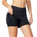 Women's Clothing Solid Color Two Piece Pocket High Waist Leggings Skirt Pants Large Size_ecoleips.com