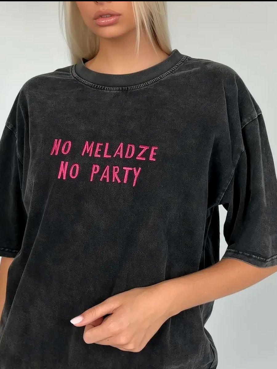 Women's Clothing Fashion All Match Chic Old Washed Black Pure Cotton Short Sleeved T Shirt All Match Lazy Trend_ecoleips.com