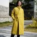 girl 2025 Winter New Artistic Waist-Cinching Diagonal Collar Thickened Warm Jacket Linen Women's Long Cotton Coat_ecoleips.com