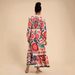 2026 Autumn European American Women Printed Long Sleeve Waist Slim Long Dress_ecoleips.com