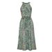 2021 Women's Summer Sexy Fashion Milk Silk Floral Print Long Dress European And American Style_ecoleips.com