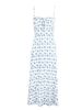 WG215 European And American Cross-Border Spring Summer Hot New Small Floral Strap Waist Tie Split Dress_ecoleips.com