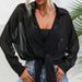 Women's Clothing Black Semi Transparent Light And Refreshing Long Sleeved Sun Drying Shirt For Women_ecoleips.com
