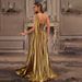 Women's Clothing Summer New Sexy Oblique Shoulder Backless Sleeveless Long Dress For Women_ecoleips.com