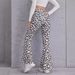 women's sports fitness running loose large trousers wide leg pants yoga pants leggings_ecoleips.com
