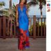 Women's Clothing Summer Printed Wrapped Chest Sleeveless Backless Pleated Slim Hip Skirt Female_ecoleips.com