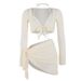 Aria Basics Bikini Swimsuit For Women 2026 New Four-Piece Set High-End White Sexy Two-Piece Vacation Hot Spring European And_ecoleips.com