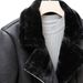 JELOICE Women's Faux Leather Jacket With Faux Fur Lining, Punk Style Long Sleeve Biker Coat For Winter, Streetwear Fashion (Black, Pink)_ecoleips.com