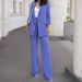 Suit Set Autumn And Winter New Style Solid Color Commuter Sense Small Suit High Waist Trousers Two-piece Suit_ecoleips.com