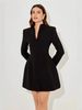 European American Sexy Short Dress For Women Slim A-Line Skirt Solid Color Single-Breasted Elegant Fashion 2025 Design_ecoleips.com