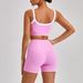 Women's Clothing Nude Tight Outdoor Sports Underwear Women's Strap Contrast Color Suit Sling Yoga Clothes_ecoleips.com