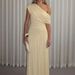 Women's Clothing American Style Pleated Dress Asymmetrical Neckline Irregular Solid Color Casual Elegant Fashion Summer Dress_ecoleips.com