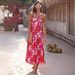 Independent Website Cross-border European And American 2026 Summer Dress, Halter Neck, Sleeveless, Printed A-line_ecoleips.com