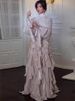 K New Women's Clothing Style Elegant And Fashionable Ruffled Slim Fit Dress_ecoleips.com
