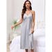 Aria Basics European American Cross-border Factory Wholesale Pure Desire Style Milk Silk Lace Nightgown And Robe Sexy Sleepwear_ecoleips.com
