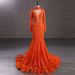 Women's Clothing Bride High Waist Black Fishtail Dress New Light Luxury Temperament Wedding Wedding Dress Long Sleeve Evening Dress Female_ecoleips.com