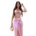 Aria Basics New Sexy Hot Girl Strapless Two-piece Bikini Swimsuit For Women Long Skirt, Three-piece Set With High-cut Design,_ecoleips.com