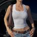 Women's Clothing Sports Yoga Clothes Small Camisole Vest Outerwear Tops_ecoleips.com