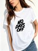 Women's Oversized T-Shirt NO DAYS OFF Letter Graphic Casual Loose Short Sleeve Streetwear Top_ecoleips.com