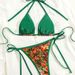 Women's Clothing Double Layer Floral Bikini Lace-Up Swimsuit Sexy Style Fabric Bikini Set For Summer Vacation_ecoleips.com