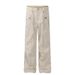 Aria Basics American Retro Multi-Pocket Cargo Pants For Men And Women, Straight-Leg, Slightly Flared, Slimming, Washed, Casual,_ecoleips.com
