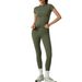 Women's Clothing Yoga Suit Short Sleeved Yoga Pants Suit Women's Two Piece Suit High End Yoga Clothes_ecoleips.com
