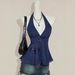 's Best-selling American Retro-style Beaded Halter Top With Deep V-neck Design, Sequin Embellishments, And_ecoleips.com