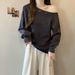 European American Style Real Shot Fleece-lined Thick Long-sleeve Sweatshirt For Women, New Autumn And Winter Korean_ecoleips.com