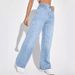 2026 New Cross-Border European And American Women's Jeans High Waist Loose Straight Long Pants Trendy_ecoleips.com