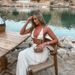 Women's Clothing Solid Color Floral Long Skirt Beach Seaside Vacation Sexy Bikini Swimsuit_ecoleips.com