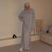 Modest Abaya Dress Elegant Modest Dress Set – Round Neck Hijab Tunic & Pencil Skirt With Stretch Polyester For Sophisticated Women_ecoleips.com