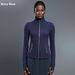 Women's Clothing Slim Fit Fitness Jacket Autumn Yoga Top Stand Collar Zipper Running Sportswear D25151_ecoleips.com
