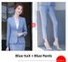 Women's Autumn Winter Long Sleeve Work Suit Professional OL Skirt Set Formal Wear_ecoleips.com