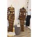 Women's Clothing Womens Crinkle High Waist Maxi Dress With Slip Lining - Striped Long Sleeve Vacation Dress_ecoleips.com