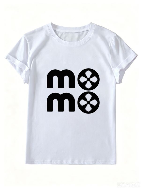 Women's Classic Fitted Top, Black & White Minimalist Short Sleeve T-Shirt_ecoleips.com