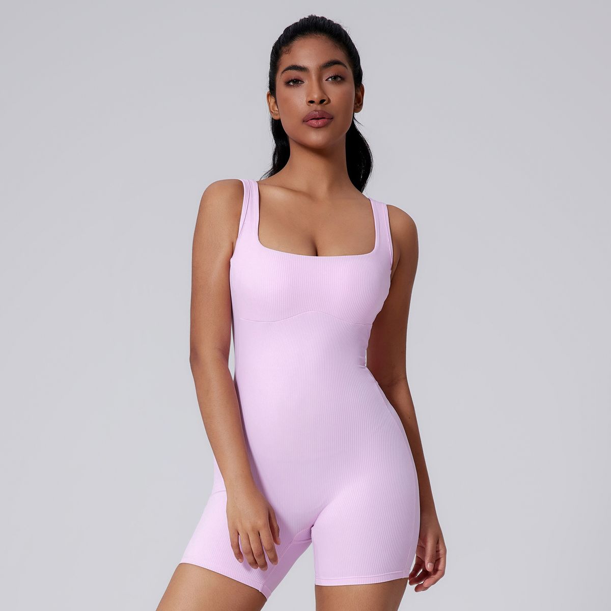 Women’s Clothing Tight Quick Drying Yoga Bodysuit Beautiful Back Yoga Clothes Women's Slimming Belly Thread Shorts Sports Fitness Clothes_ecoleips.com