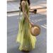 Stunning Summer Dress, Dopamine Dressing, French Seaside Vacation, High-end Green Chiffon Suspender Dress_ecoleips.com