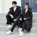White Duck Down For Women, Long Style, 2025 European Version, Foreign Trade Winter Coat, Unisex Overcoat, Workwear,_ecoleips.com