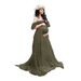 K Women's Lace Pregnant Woman Trailing Short Sleeved Jumpsuit Long Skirt Photography Photo Flying Sleeve Dress_ecoleips.com