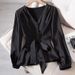 Plus Size Women's Long Sleeved Shirt Top Loose Fit Slimming Versatile Fashionable Design New Spring Style Niche Clothing_ecoleips.com