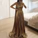 Women's Clothing Backless Dress Spring New Style Temperament Fashion High Waist Zipper Big Skirt Party Long Dress For Women_ecoleips.com