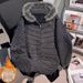 Women's Striped Hooded Zip-Up Sweatshirt – Detachable Faux Fur Trim, Lightweight & Fleece-Lined Options, Oversized Streetwear Style_ecoleips.com