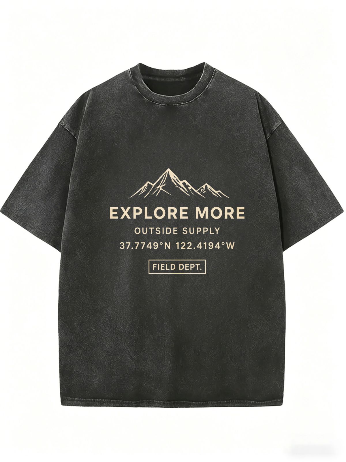 Vintage Urban Oversized T-Shirt, Unisex Washed Casual Streetwear Top For Modern Daily Outfits_ecoleips.com