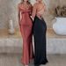 Elegant Solid Color Sexy Bodycon Long Dress High Waist Sleeveless Backless Temperament Party Evening Formal Maxi Dress For Women_ecoleips.com