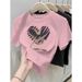 Women's Clothing Retro Short Sleeved T Shirt Slim Fit Stylish Beautiful Chic Top_ecoleips.com