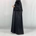 Fashionable Patchwork Gold Velvet Batwing Sleeve Long Robe, Elegant Loose Fitting Muslim Plus Size Women's Dress_ecoleips.com