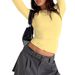 Women's Slimming Long Sleeve round Neck Pullover T-Shirt Sexy Style Base Layer Outerwear Top for Autumn_ecoleips.com