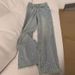 Jeans For Women With Floor Length Pants For Fat Girls, Light Colored, Design, Heavy Duty Hot Diamonds, High Waist, Loose Wide Leg Straight Pants_ecoleips.com