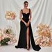 Women's Clothing New Slit Sexy Evening Dress For Women High End Temperament Hip Wrapped Slim Suspender Long Dress_ecoleips.com